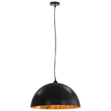 Ceiling Lamps 2 pcs Black and Gold Semi-spherical 50 cm E27 50877