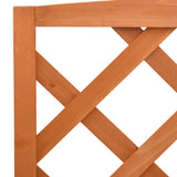 Trellis Planter with Shelves Orange 70x42x120 cm Solid Firwood 314842