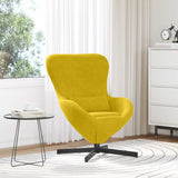 Egg Chair Yellow 63 x 73 x 90 cm Velvet 42002763