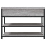 Shoe Bench Grey Sonoma 70x42.5x50 cm Engineered Wood 839031