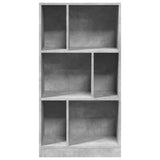 Bookcase Concrete Grey 57x28,5x107,5 cm Engineered Wood 848006