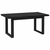 Dining Table NOAIN 160 cm Solid Pine Wood Black Rectangular 42020915