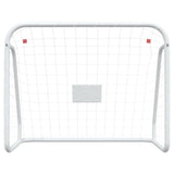 Football Goal with Net White 125x96x60 cm Steel&Polyester 93732