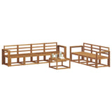 Outdoor Sofa Set 8 pcs Natural Solid Acacia Wood 3366117