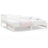 Pull-out Day Bed without Mattress White 2x cm 820747