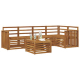 Sectional Sofa Set 6 pcs Natural Solid Acacia Wood 3374844
