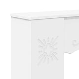 Fireplace Surround White 102 x 20 x 102 cm Engineered Wood 8006633