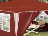 Pop-up Party Tent 288 x 288 x 245 cm Terracotta Oxford Fabric 42019776