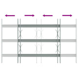 Security Grille for Windows with 3 Crossbars 3 pcs 430-740 mm 42031276