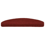 Stair Mats Self-adhesive 20 pcs 65x21x4 cm Bordeaux Red Half Round Large 3365647