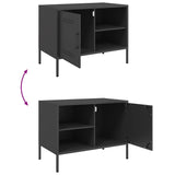 TV Cabinet Black 68x39x50.5 cm Steel 842994