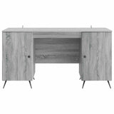 Desk with Shelf Grey Sonoma 142.5 x 50 x 75 cm Engineered Wood 3414636