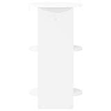 Side Cabinet White Engineered Wood 899834