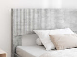 Bed Frame with Storage and Headboard Concrete Grey 75 x 190 cm 3414270