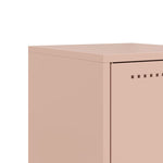 ZNTS Bedside Cabinet Pink 36x39x78 cm Steel 846568