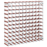 Wine Rack for 120 Bottles Brown Solid Wood Pine 340895