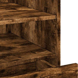 Bedside Cabinet Smoked Oak 45x50x50 cm Engineered Wood 848280