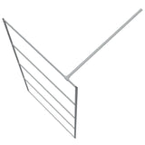 Walk-in Shower Wall Silver 100x195 cm Clear ESG Glass 152137