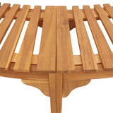 Hot Tub Surround Brown 275 x 55.5 cm Solid Acacia Wood 3334767