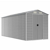 Garden Shed Light grey Galvanised Steel Large Garden Shed 3188246