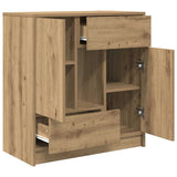 Sideboard with Drawers and Doors Artisan Oak 70.5x34x74.5 cm 861849