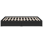 Bed Frame with Drawers without Mattress Black 150x200 cm King Size 3280651