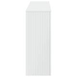 Console Table High Gloss White 155 x 29 x 74 cm Engineered Wood 899890