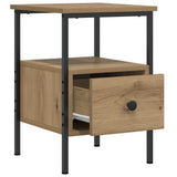 Bedside Cabinet Artisan Oak 34x36x50 cm Engineered Wood 857264