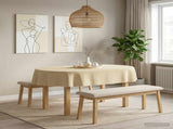 Table Cloth 5 pcs Oval Cream White 130 x 180 cm 42040391