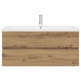 Sink Cabinet with Built-in Basin and Faucet Artisan Oak 3328938