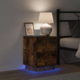 Bedside Cabinet with Drawer 2 pcs Smoked Oak 39 x 34.5 x 50 cm 869619