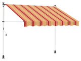 Manual Retractable Awning Multicolour 200 x 115 x 300 cm 42037060