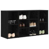Shoe Bench Black Oak 103 x 30 x 54.5 cm Engineered Wood 875160