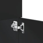ZNTS 3 Piece Bathroom Furniture Set Black Engineered Wood 3308532