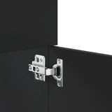 ZNTS 3 Piece Bathroom Furniture Set Black Engineered Wood 3308532