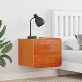 Bedside Table Wax Brown 39 x 34 x 33 cm Solid pinewood 873509