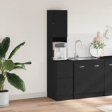 Kitchen Cabinet Black 35x50x180 cm Engineered Wood 840759
