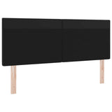 LED Headboard Black 144 cm Faux Leather 42007301