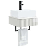 Wall-Mounted Wash Basin High Gloss White 40 x 41 x 39 cm 890202