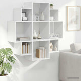 Wall Shelf White 90 x 25 x 90 cm Engineered Wood 8012172