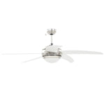 Ornate Ceiling Fan with Light 128 cm White 50538