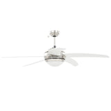 Ornate Ceiling Fan with Light 128 cm White 50538