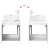 Bathroom Cabinet Set 3 pcs High Gloss White 49.5 x 44.5 x 65 cm 3405691