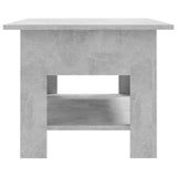 ZNTS Coffee Table Concrete Grey 102x55x42 cm Engineered Wood 810257