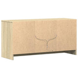 TV Cabinet with LED Sonoma Oak 100x34x50 cm Engineered Wood 852189