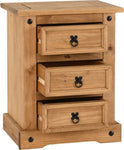 ZNTS Corona 3 Drawer Bedside 100-103-010