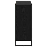 Side Cabinet Black Oak 96.5 x 30 x 75 cm Engineered Wood 886606