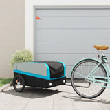 Bike Trailer Black and Blue 45 kg Iron 94051