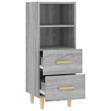 Sideboard Grey Sonoma 34.5x34x90 cm Engineered Wood 817415