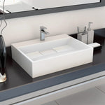 Wash Basin 50x38x13 cm Mineral Cast/Marble Cast White 144063